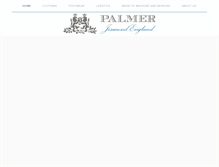 Tablet Screenshot of palmermenswear.com